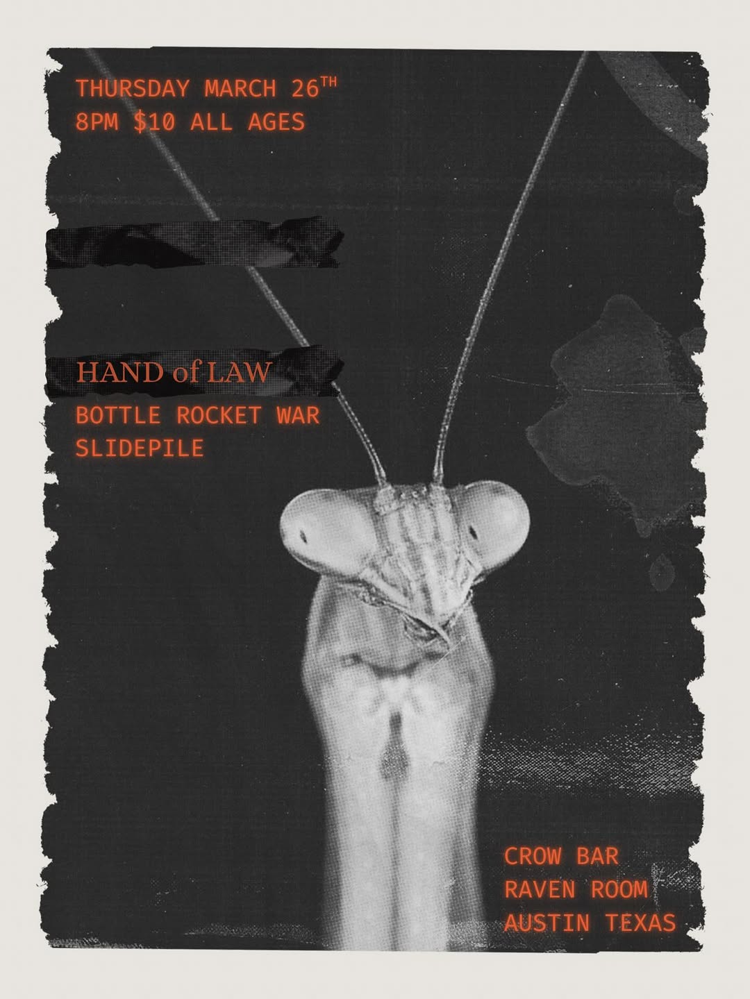 Crowbar Austin show poster